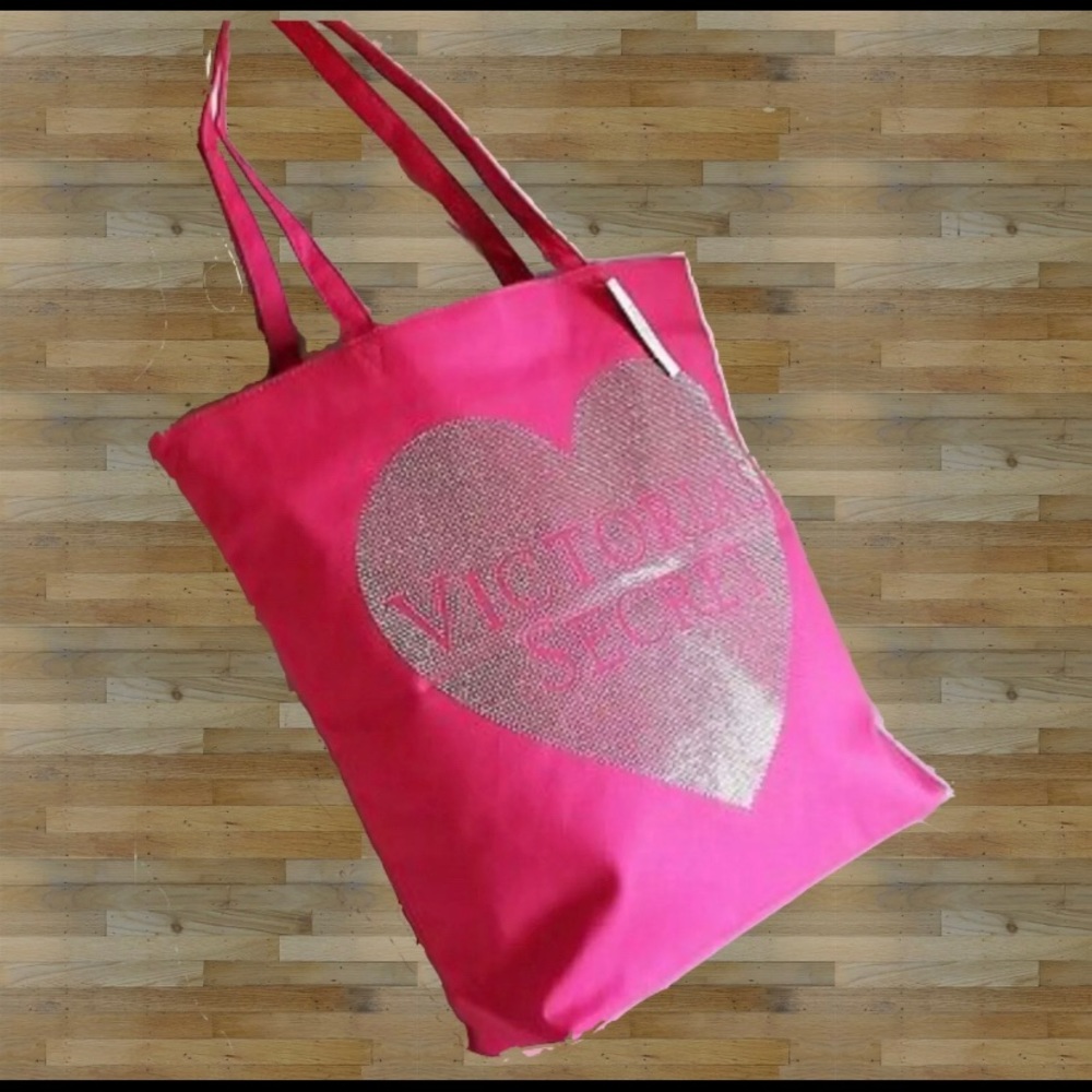 Victoria’s Secret heart tote bag handbag NWT